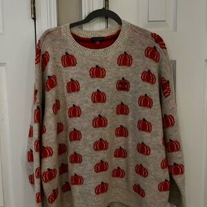 Vince Camuto Women’s Halloween/Pumpkin Knit Sweater